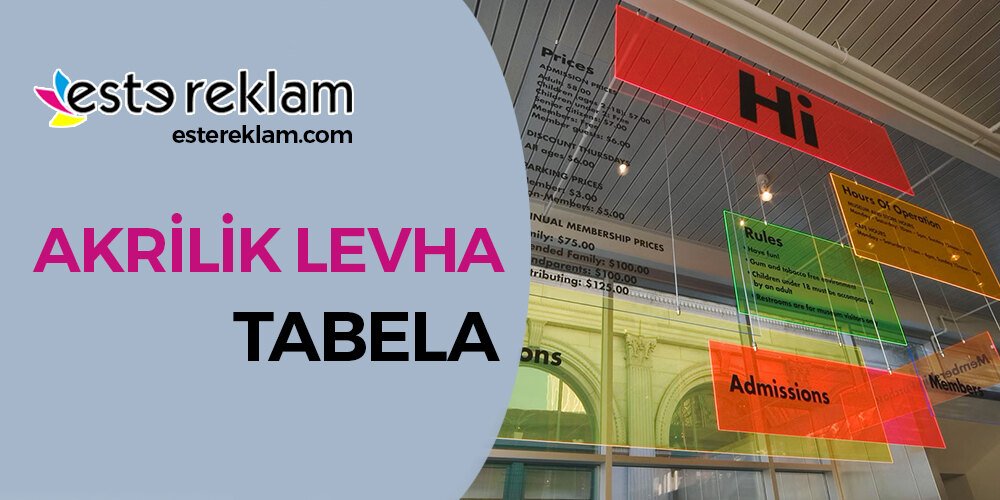 Akrilik Levha Tabela